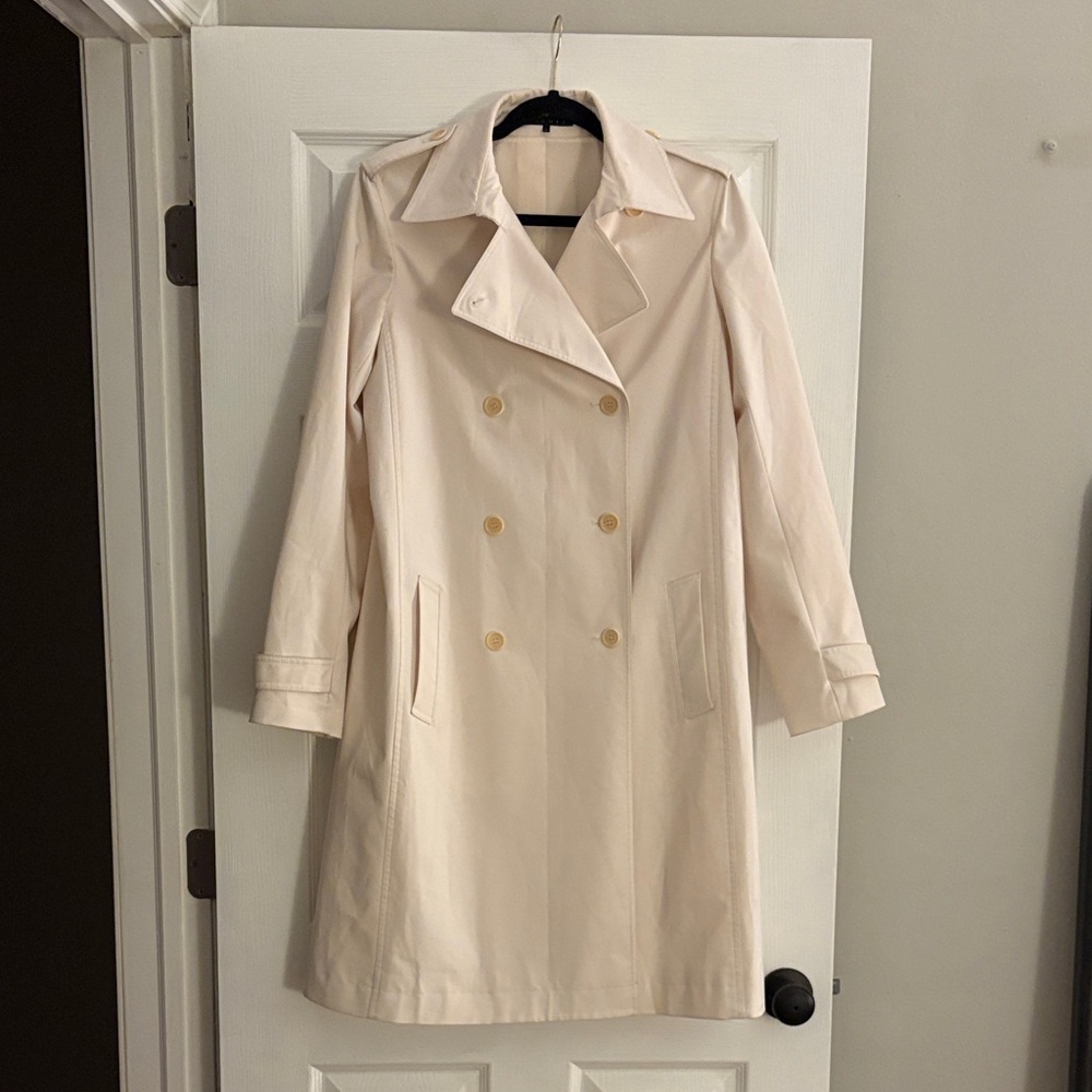 Theory Cream Double-Breasted Women's Coat